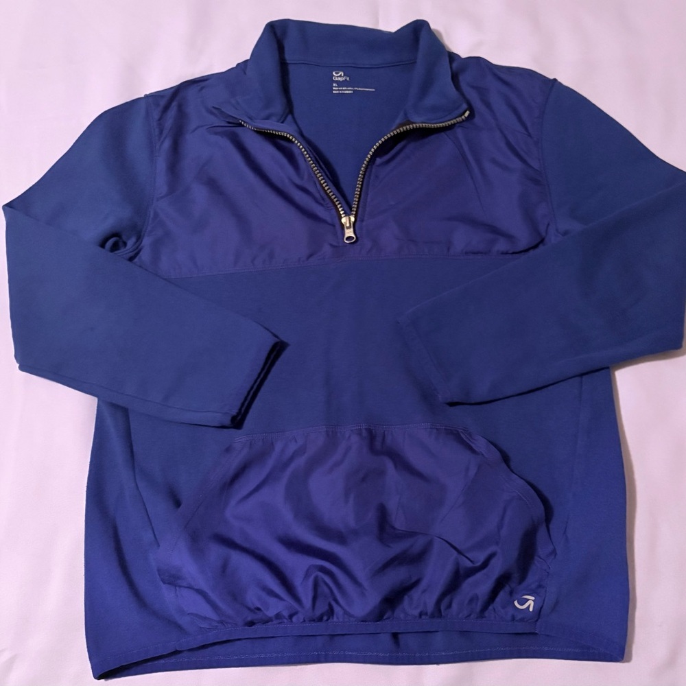 Gap Fit Blue Quarter-Zip Pullover kids size XL